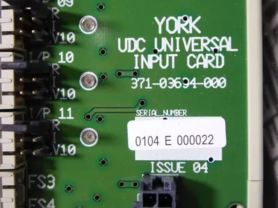 York 371-03694-000 UDC Universal Input Card Issue 04 Used