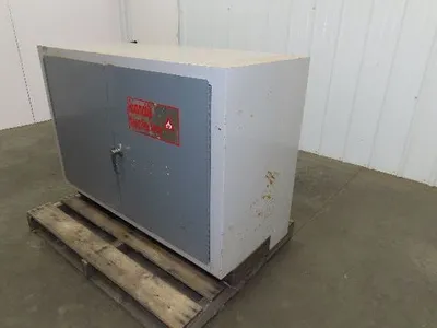 New England Lab 1512011 Insulated Solvent Cabinet 48x22x34" Fire Proof 100 Liter