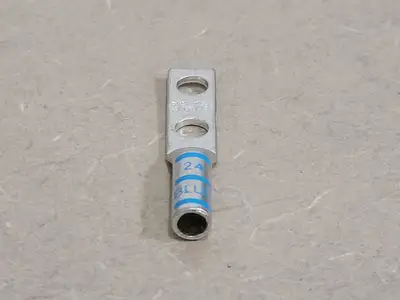 2-Hole Compression Lug, 24-Blue, (Bag of 17 pcs)