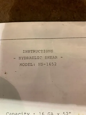 1987 JET HS-1652 Power Squaring Shears (Gauge) | Tight Tolerance Machinery (7)