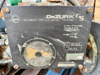 12" Dezurik Figure 551 Stainless Steel Valve Air Operated