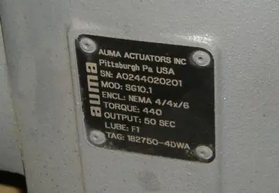 AUMA SG10.1 Quarter-Turn Electric Valve Actuator – New Surplus