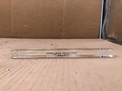 Macbeth 039276 A6 Plain Clear Borosilicate Gage Glass 10″ X 2″ X 3/4″ -NIB