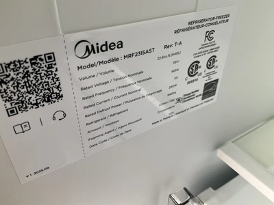 Used MIDEA MRF23I5AST Refrigerators Michigan US | Miedema Asset Management Group #1320896