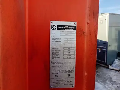 Underground Substation w/ 800 kVA Transformer, 4160V HV, 600Y/346V LV
