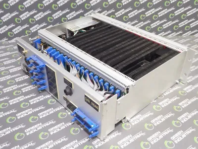 Triple 5 Industries AMS-2 Amplifier / Alarm Assembly 16 Slot Rack Chassis Used