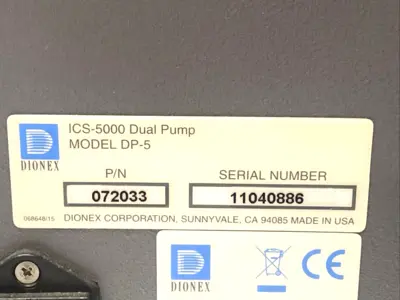 USED DIONEX DP-5 DUAL PUMP CHROMATOGRAPHY MODULE