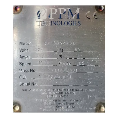 USED PPM TECHNOLOGIES VF ADVANCE
