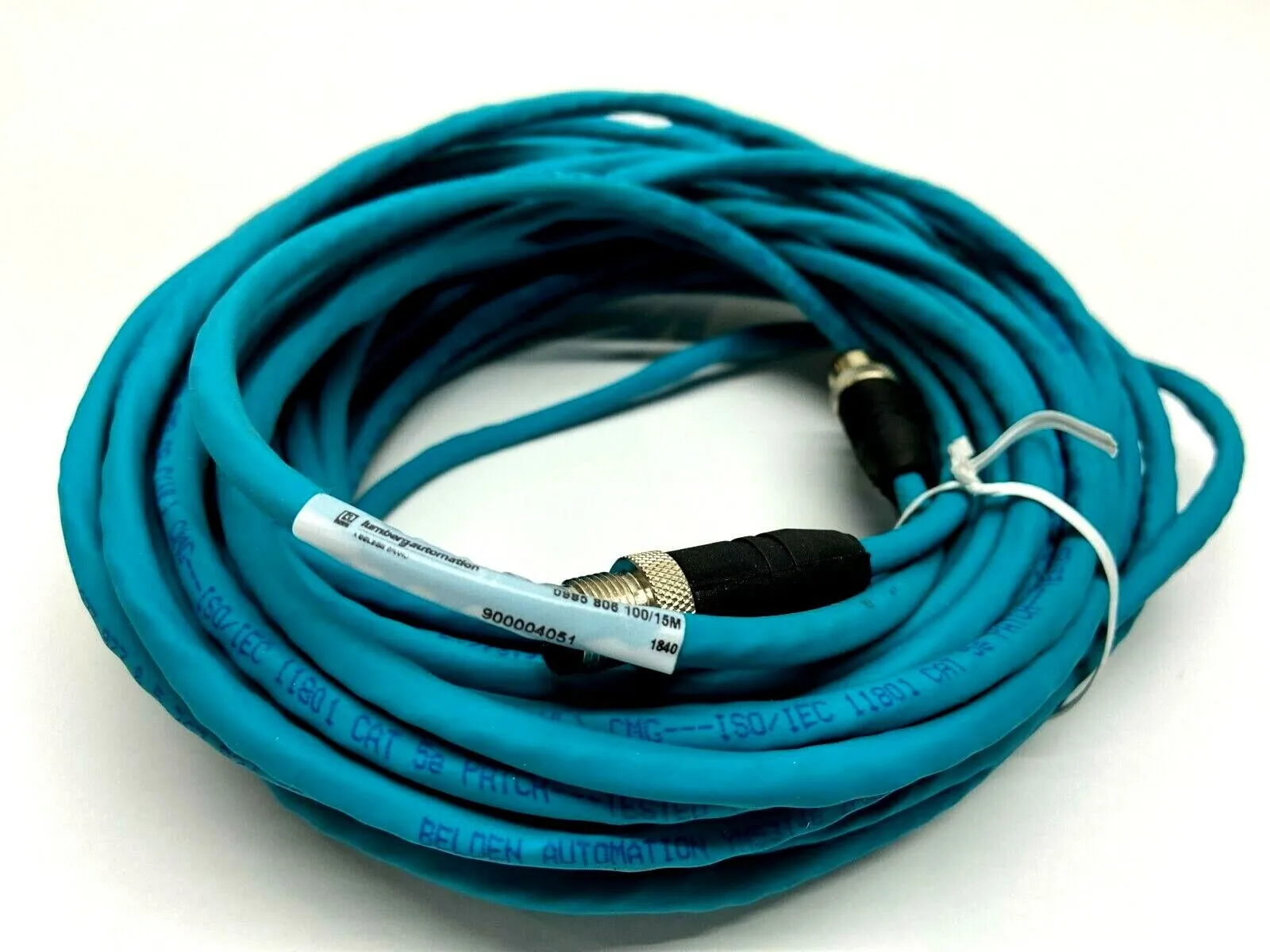 USED LUMBERG MALE TO MALE M12 CORDSET