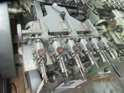 7853-385 R. Gudel Type 30, 6-Position Semi-Automatic Ring/Band Brocading/Copy Engraving Machine