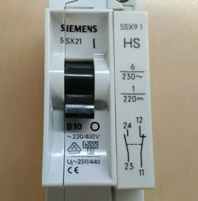 Siemens Circuit Breaker 5SX21 B10 w/ 5SX91 4C