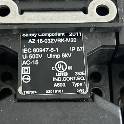 USED Schmersal AZ 16-03ZVRK-M20