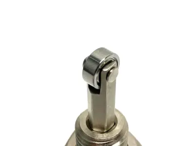 USED MISUMI THREADED ROLLER PLUNGER, PUSH-UP 10MM STROKE