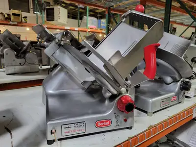 Used Berkel 808 Meat Slicer – Gravity Feed, 12.5" Blade, Dual-Action Sharpener