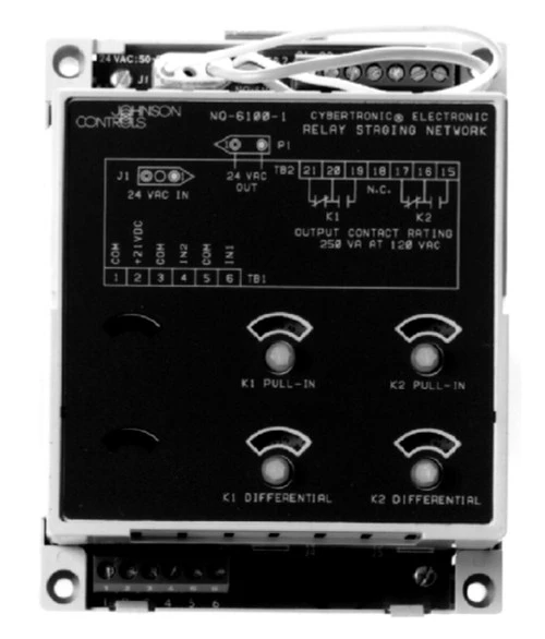 Johnson Controls NQ-6100-1 Cybertronic Staging Network, 2 SPDT Relays, Master [New]