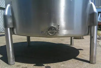 SPC9094  Tank 150 gallon vertical tank, Stainless Steel, flat