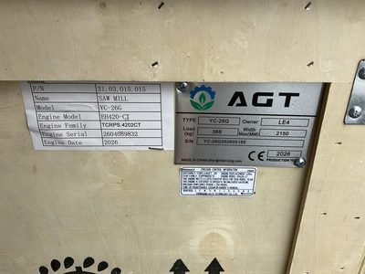 Used AGROTK YC-26G SAWMILL Sawmill Bandsaws Michigan US | Miedema Asset Management Group #1406886
