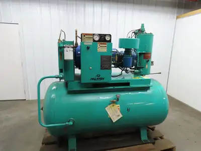 Palatek 25DF200 Rotary Screw Air Compressor 25Hp 230/460V 3Ph 200 Gallon 100CFM