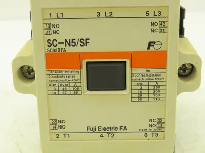 Fuji Electric SC-N5/SF SC-N5 Motor Starter Contactor 3Ph 600V 93A 120V Coil