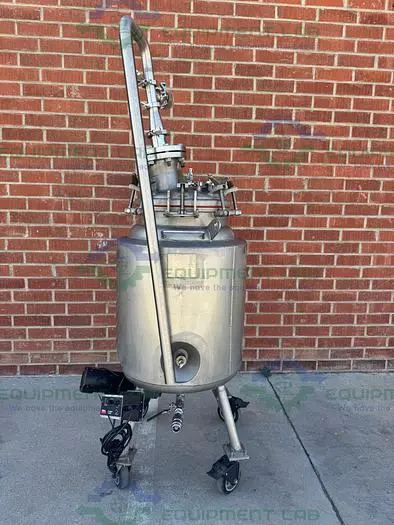 Used LETSCH 260 LITER JACKETED STAINLESS STEEL REACTOR W/ 3/4 HP BOTTOM MIXER Jacketed Tanks | Equipment Lab #486610