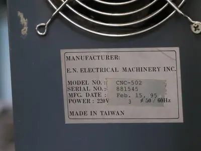 EN-CNC-502 ELECTRICAL CNC SPRING FORMING MACHINE: STOCK #10773