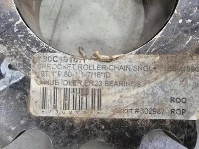 Idler Roller Chain Sprocket 80C19107I, Size 80, 19 Teeth