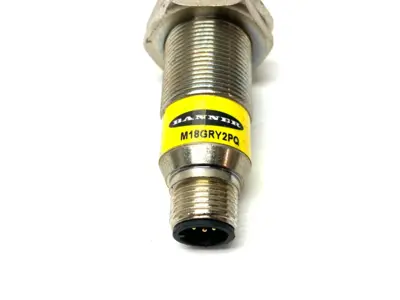 USED BANNER ENGINEERING EZ-LIGHT IN-LINE INDICATOR 18MM METAL HOUSING 3-COLOR
