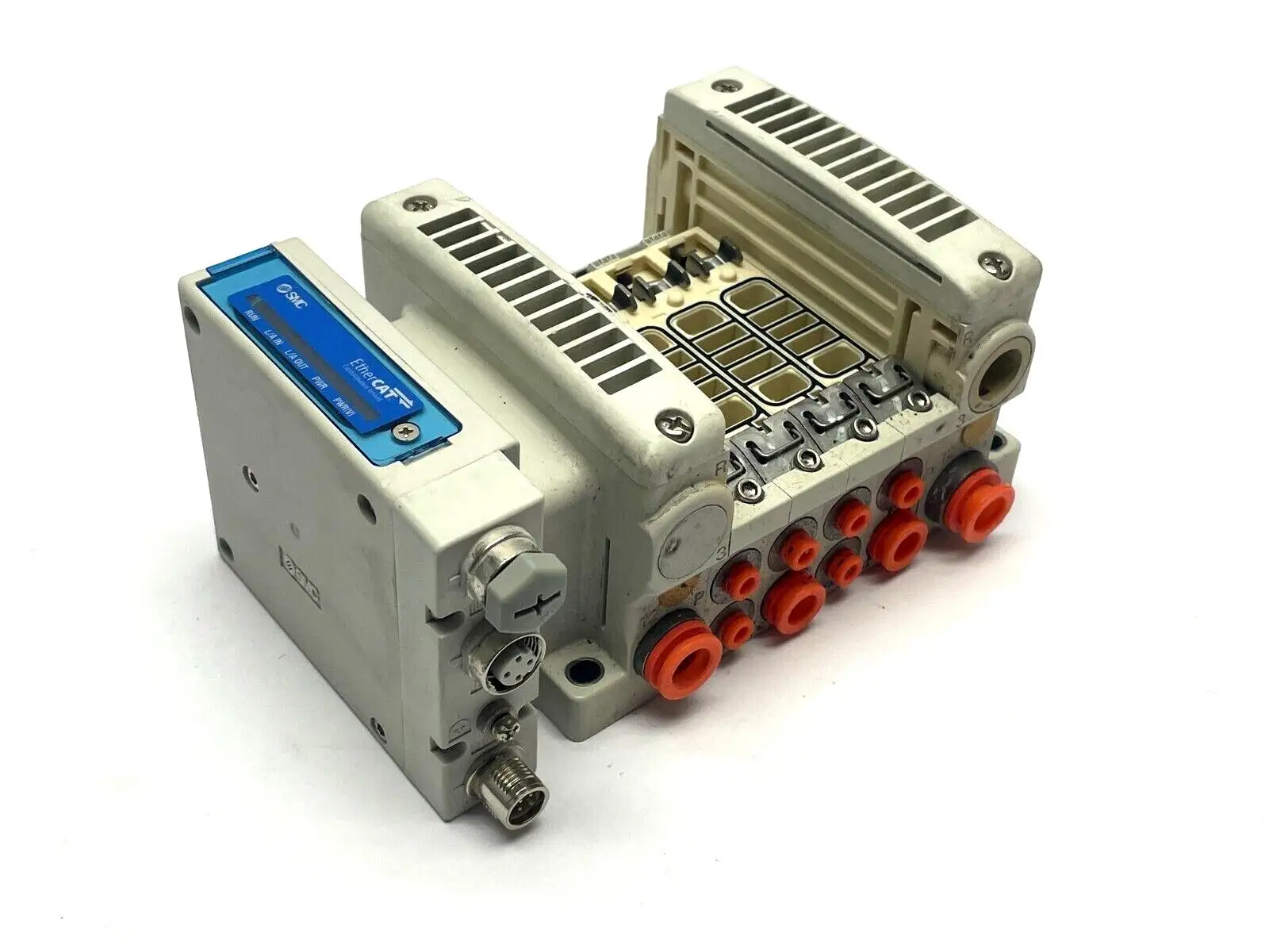 VV5QC21-04N3SDB-S | SMC  Integrated Type Base Mount Plug-In Manifold - Used