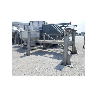 Used Patterson-Kelley 75 Cu Ft Stainless Steel Cross Flow V-Blender Twin Shell