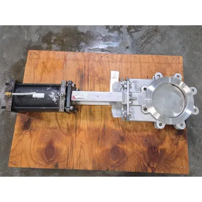 Used 8" A-C Valve Stainless Steel Knife Gate Size 8