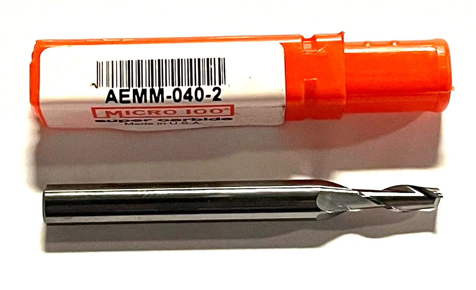 Micro 100 4mm Carbide End Mill 2 Flute USA Made AEMM-040-2