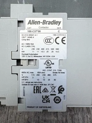 Allen-Bradley 100-C37D10 SER. C Definite Purpose Contactors | ESS Industrial Equipment Sales (10)