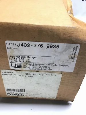 United Electric Controls J402-376 9935 Pressure Switch 0-500 PSI 0-3.4 MPa