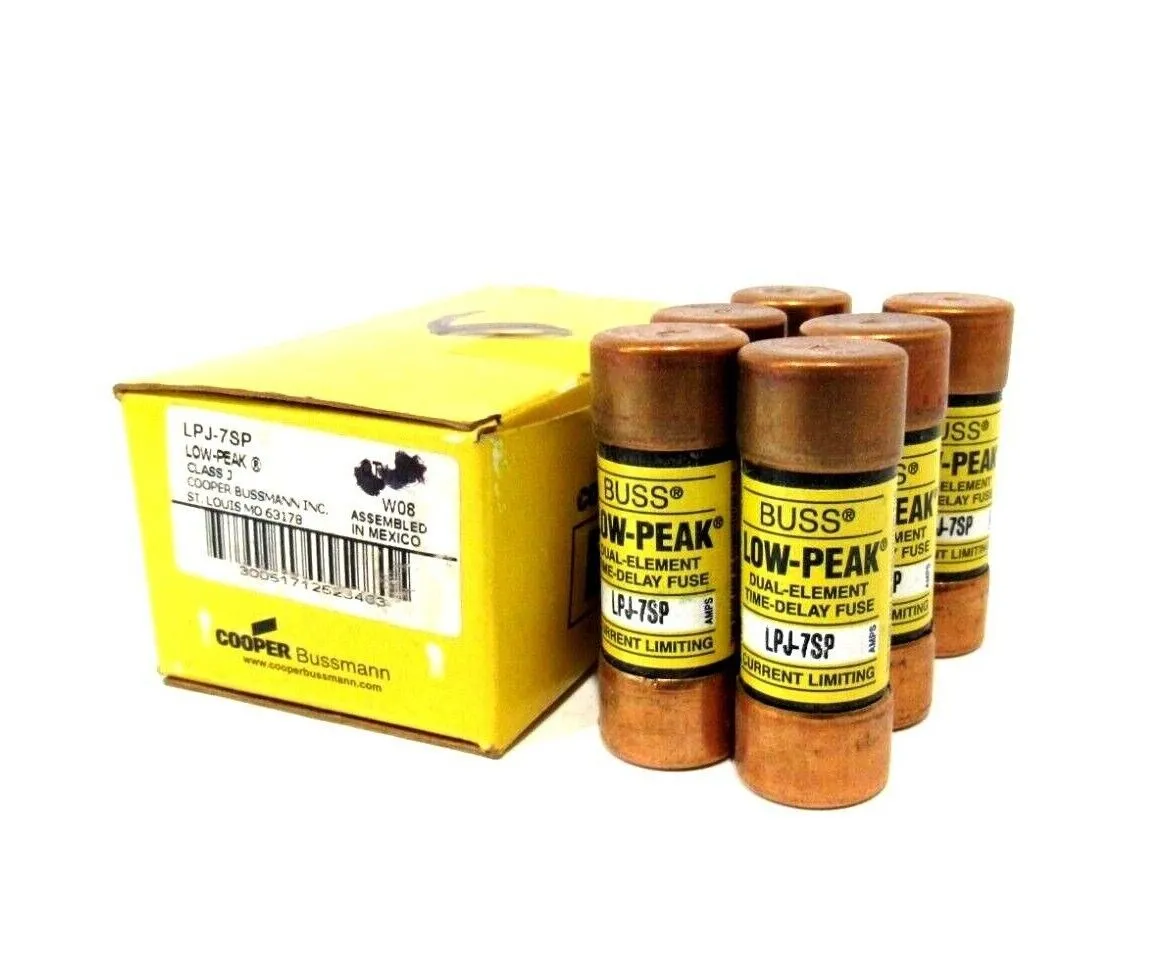 LOT OF 6 NEW BUSSMANN LPJ-7SP FUSES LPJ7SP