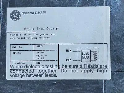 Used GENERAL ELECTRIC SGHA36AT0400 Switchgears British Columbia CA | Lenmark #1436810