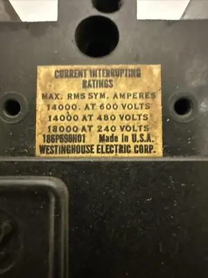 Used WESTINGHOUSE FA3040V Miscellaneous Equipment (Electrical & Power) Ohio US | Surplus Asset Holdings #1240161