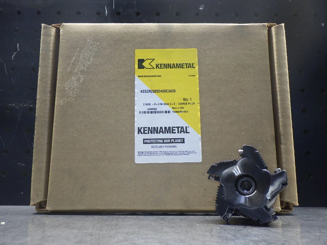 Kennametal 2-1/2" Coolant Thru Facemill 3/4" Arbor KSSZR250SD430C3A05 (lOC1315A)
