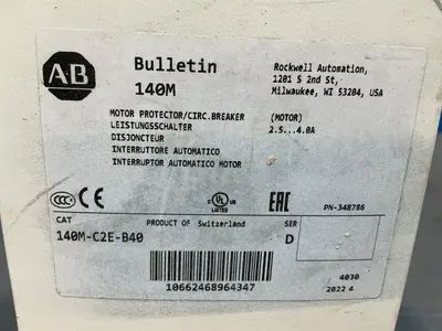 Used 2019 ALLENBRADLEY 140MC2EB40 Circuit Breakers Ohio US | HGR 24 #1545280