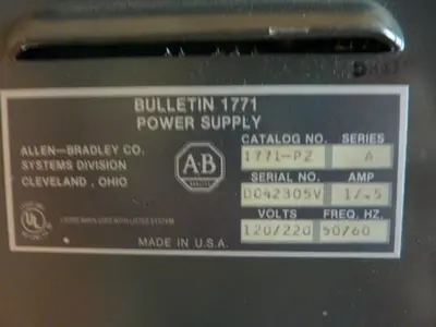 USED ALLEN BRADLEY 1771-P2 SER A