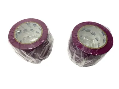 NEW ULINE INDUSTRIAL VINYL SAFETY TAPE PURPLE 4" X 36 YDS LOT OF 2