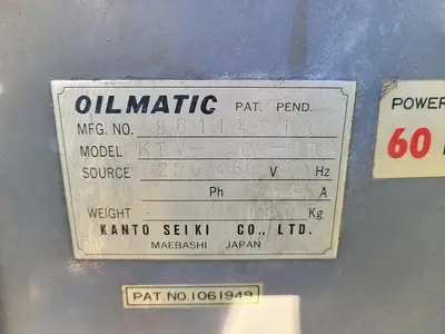 USED KANTO SEIKI KTV-75C2-HTA