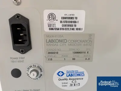 USED Labconco 34" Labconco Hood, Cat# 3950310