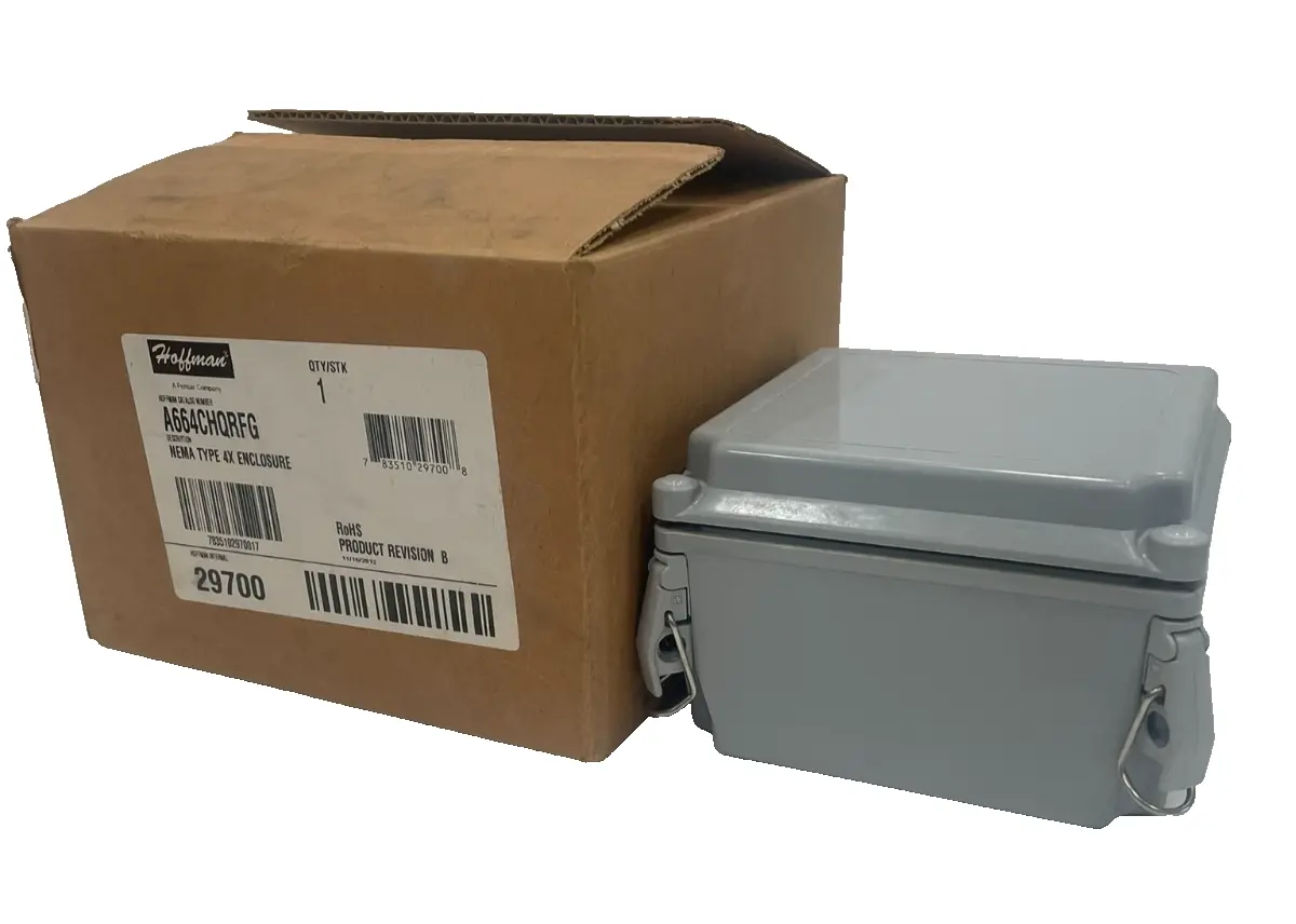NEW HOFFMAN A664CHQRFG NEMA TYPE 4X ENCLOSURE