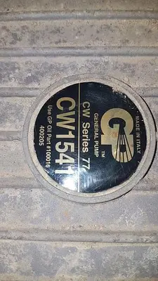 USED GENERAL CW 1541 SIXPLEX CAR WASH PLUNGER PUMP