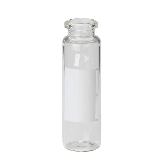 20 mL Clear Glass Vial with Write on Patch and Fill Lines (1000/pack)