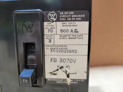 USED WESTINGHOUSE FB3070V