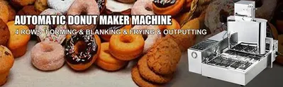 Commercial Automatic Donut Making Machine, 4 Rows Auto Doughnut Maker
