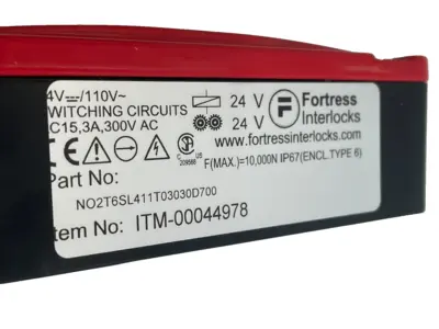 NEW FORTRESS INTERLOCKS ITM-00044978 24V LOCK UNIT NO2T6SL411T03030D700