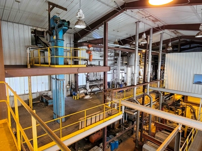 Soybean crush plant 150 TPD and refinery 50 TPD.