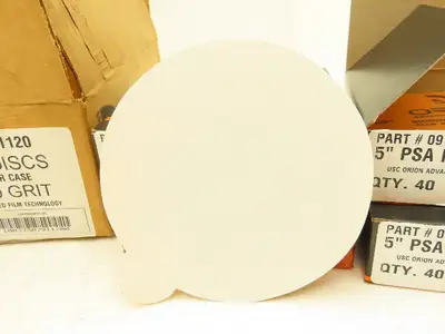 Orion 091120 5" PSA Sanding Discs 1000G Adhesive Aluminum Oxide 320ct 2 Case Lot